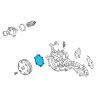 OEM 2022 Chevrolet Corvette Gasket-Water Pump Diagram - 12619770