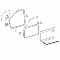 OEM 2014 Toyota Camry Lower Weatherstrip Diagram - 67863-06010