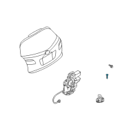 OEM Infiniti FX50 Screw Diagram - 01433-00151