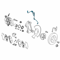 OEM 2020 Cadillac XT5 Front Speed Sensor Diagram - 84301902