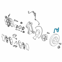 OEM 2017 Cadillac XT5 Brake Hose Diagram - 84095114