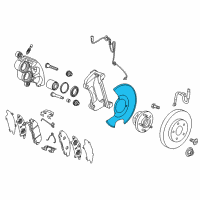 OEM Cadillac XT6 Splash Shield Diagram - 84607028