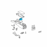 OEM Lexus IS250 Console Box Cup Holder Sub-Assembly Diagram - 55604-53070