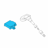 OEM Kia Soul Tire Pressure Monitoring Sensor Module Assembly Diagram - 958002K000