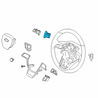 OEM 2018 Lincoln Continental Shift Paddle Diagram - GD9Z-3F884-AA