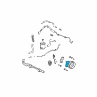 OEM 2005 Acura MDX Sub-Pump Assembly, Power Steering Diagram - 56110-RDJ-A02