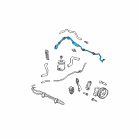 OEM Acura Hose, Feed Diagram - 53713-S3V-A02
