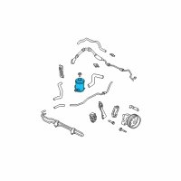 OEM Acura Tank, Power Steering Oil Diagram - 53701-S3V-A02