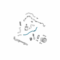 OEM Honda Pilot Pipe B, Return (10MM) Diagram - 53779-S9V-A01