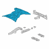 OEM Honda PANEL SET, RR. FLOOR Diagram - 04655-TGS-A00ZZ