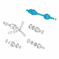 OEM 2014 Chevrolet Spark EV Front Driver Side Half-Shaft Assembly Diagram - 95381721