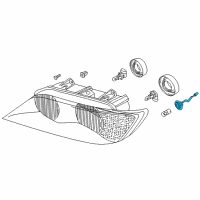 OEM 1999 BMW Z3 Bulb Socket, Turn Indicator Diagram - 63-12-8-389-718