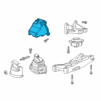 OEM 2017 Chrysler 300 Bracket-Engine Mount Diagram - 4726022AB