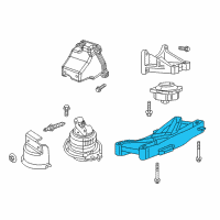 OEM Dodge Charger CROSSMEMBER-Transmission Diagram - 4726088AE