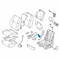 OEM 2005 Lexus GX470 Switch Assy, Power Seat Diagram - 84920-0E020-A0