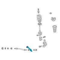 OEM 1993 Chrysler Concorde Lower Control Arm Diagram - 4616402