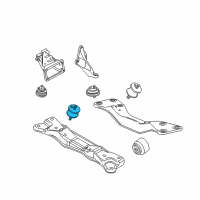 OEM 2011 BMW 535i GT Transmission Gearbox Mount Replacement Mounts Diagram - 22-31-6-799-331