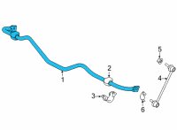 OEM 2022 Acura MDX Stabilizer Complete, Rear Diagram - 52300-TYA-A01