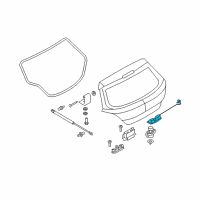 OEM 2008 Saturn Astra Switch Asm, Lift Gate Release Diagram - 13223920