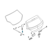 OEM Saturn Astra Bolt, Lift Gate Hinge (Body Side) Diagram - 9114276