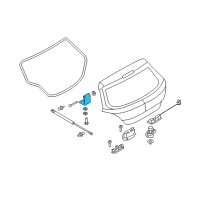 OEM Saturn Astra Hinge, Lift Gate (Body Side) Diagram - 24466285