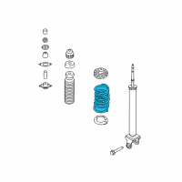 OEM Nissan Maxima Spring - Rear Suspension Diagram - 55020-4RA3A