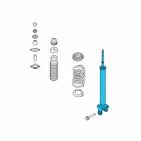 OEM 2017 Nissan Maxima Shock ABSORBER Kit Rear Diagram - E6210-4RA2A