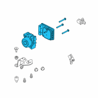 OEM 2013 Ford Focus ABS Pump Assembly Diagram - EV6Z-2C405-E