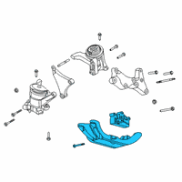 OEM 2021 Ford Explorer Transmission Mount Bracket Diagram - L1MZ-6068-A