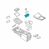 OEM 2022 BMW X6 Cup Holder Diagram - 51-16-7-950-997