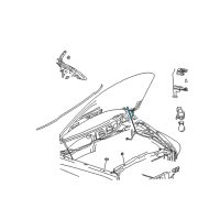 OEM 2006 Dodge Ram 2500 Hood Latch Support Diagram - 55276321AC