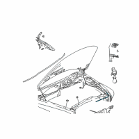 OEM 2005 Dodge Ram 1500 Cable-Hood Latch Diagram - 55275849AA