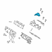 OEM 2014 Ford Police Interceptor Sedan Upper Shield Diagram - GB5Z-9A462-A