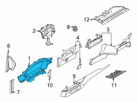 OEM 2021 Ford Escape COVER - INSTR. PANEL - CO-DRIV Diagram - LJ6Z-7804321-AA