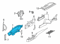 OEM 2020 Ford Escape COVER - INSTR. PANEL - CO-DRIV Diagram - LJ6Z-7804321-AA