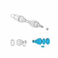 OEM 2002 Chrysler 300M Boot-Half Shaft Diagram - 5073989AA