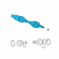 OEM Chrysler 300M Front Drive Shaft Right Diagram - 4882518