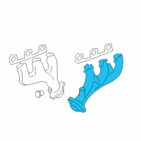 OEM 2002 Mercury Mountaineer Manifold Diagram - 1L2Z-9430-CB