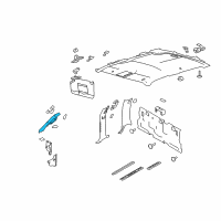 OEM Ford F-150 Weatherstrip Pillar Trim Diagram - BL3Z-1503599-BA