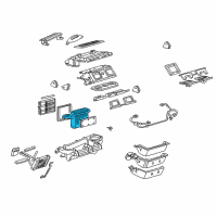 OEM Cadillac DeVille Evaporator Asm, A/C Diagram - 52494344