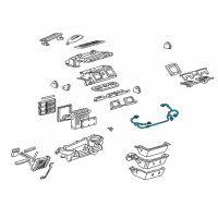 OEM Cadillac Seville Harness Asm, Heater & A/C Control Lamp Diagram - 12187372