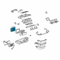 OEM Cadillac Seville Filter, Pass Compartment Air Diagram - 52482840