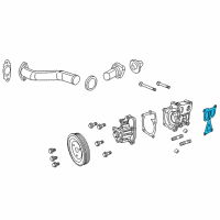 OEM Jeep Compass Gasket-Water Pump Outlet Diagram - 4884696AA