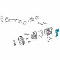 OEM 2013 Jeep Patriot Gasket-Water Pump Outlet Diagram - 4884696AA