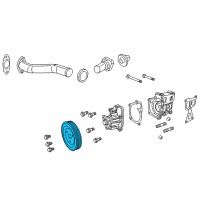 OEM 2020 Ram ProMaster City Pulley-Water Pump Diagram - 68046027AA