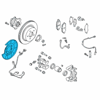 OEM 2020 Infiniti QX50 Plate BAFFLE Diagram - 44161-5NM0A