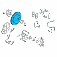 OEM 2020 Infiniti QX50 Rotor-Disc Brake, Rear Axle Diagram - 43206-5NA0A