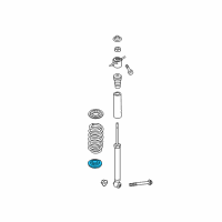 OEM Hyundai Elantra GT Rear Spring Pad, Lower Diagram - 55360-G2000