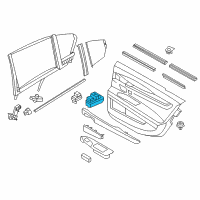 OEM 2009 BMW 750i Door Window Switch Diagram - 61-31-9-241-903