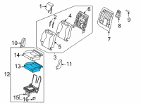 OEM 2022 Kia Carnival PAD ASSY-3RD CUSHION Diagram - 89A25R0060